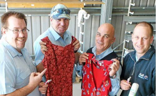 Adrian Black, Richard Mackay, Wayne Farrugia and Brett Spies show off their potential new look. Adrian Black, Richard Mackay, Wayne Farrugia and Brett Spies show off their potential new look.